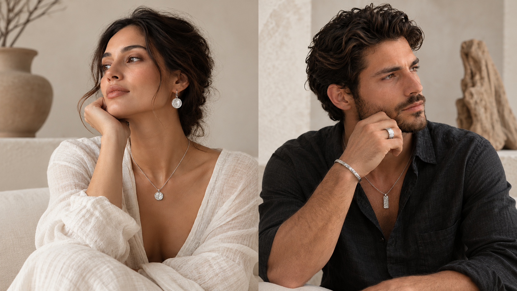 Mediterranean Jewelry Portraits Split Scene